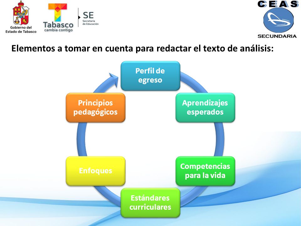 Elementos a tomar en cuenta para redactar el texto de análisis: