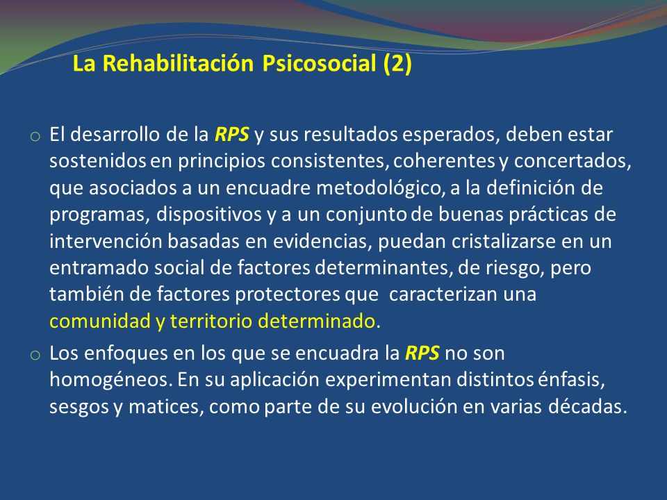 La Rehabilitación Psicosocial (2)