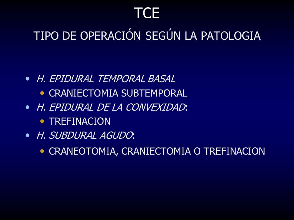 TIPO DE OPERACIÓN SEGÚN LA PATOLOGIA