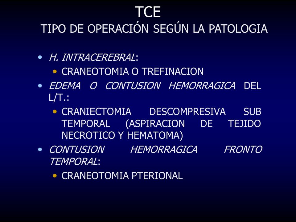 TIPO DE OPERACIÓN SEGÚN LA PATOLOGIA