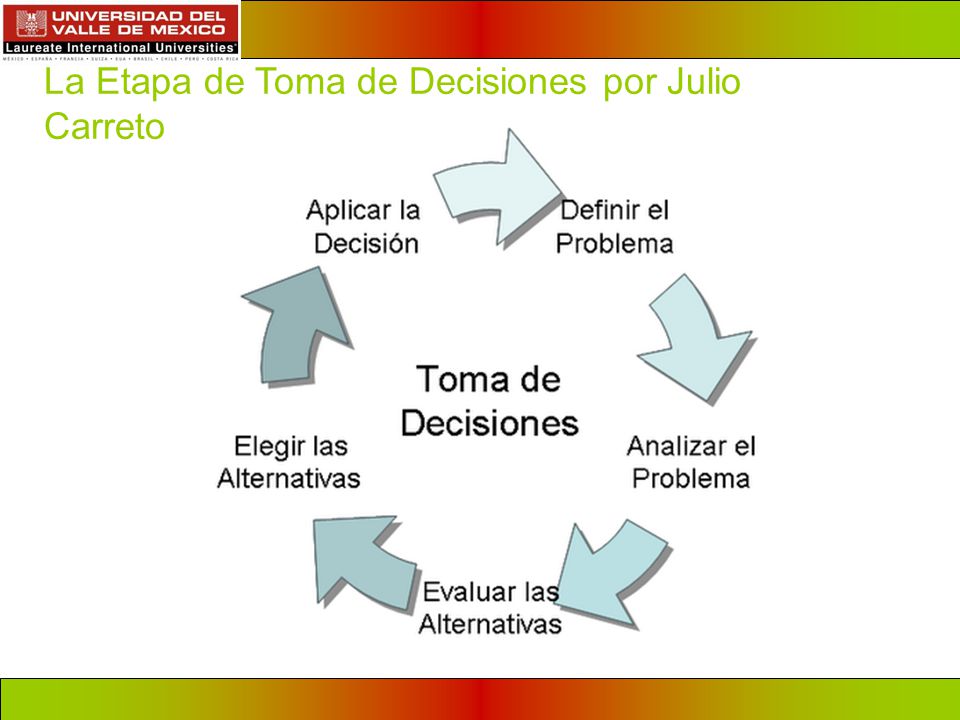 La Etapa de Toma de Decisiones por Julio Carreto