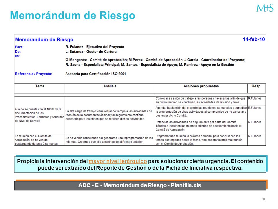ADC - E - Memorándum de Riesgo - Plantilla.xls