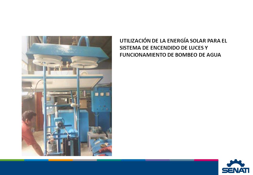 UTILIZACIÓN DE LA ENERGÍA SOLAR PARA EL SISTEMA DE ENCENDIDO DE LUCES Y FUNCIONAMIENTO DE BOMBEO DE AGUA