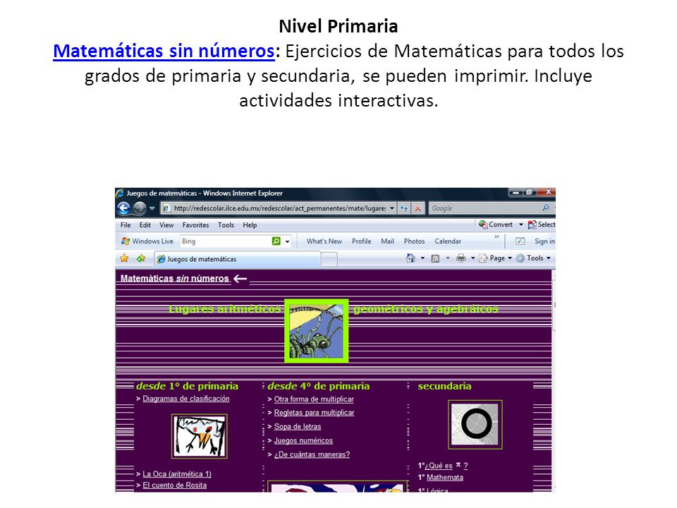 Nivel Primaria Matemáticas sin números: Ejercicios de Matemáticas para todos los grados de primaria y secundaria, se pueden imprimir.