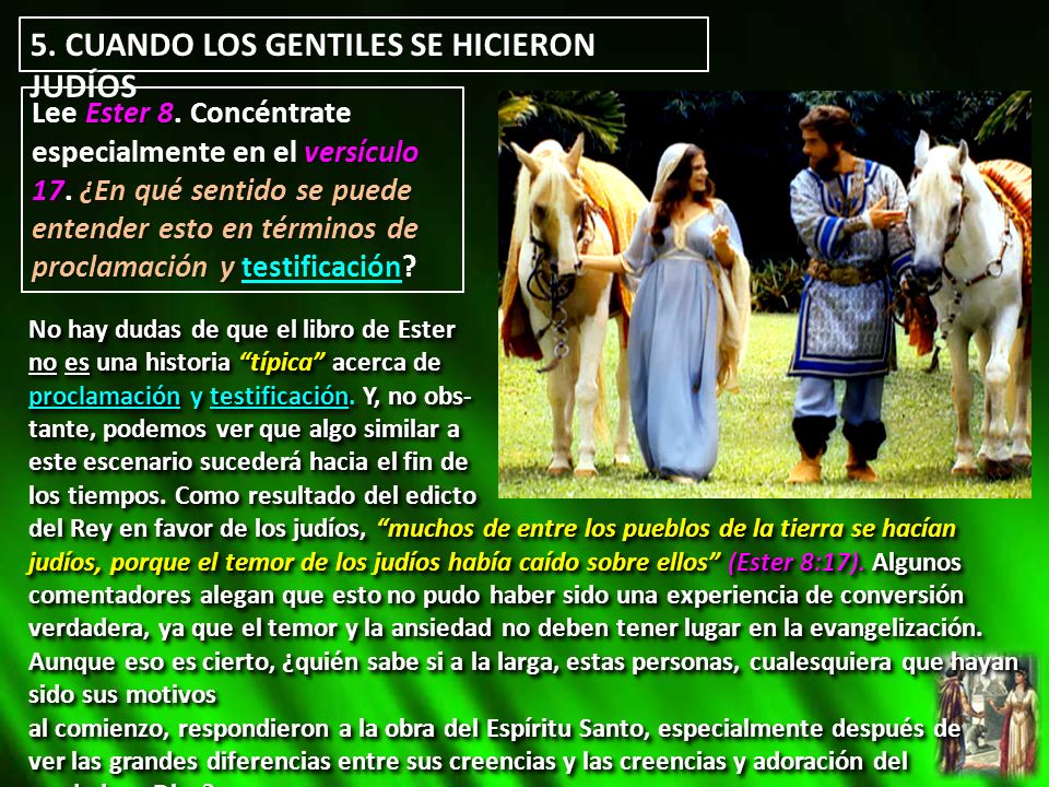 5. CUANDO LOS GENTILES SE HICIERON JUDÍOS