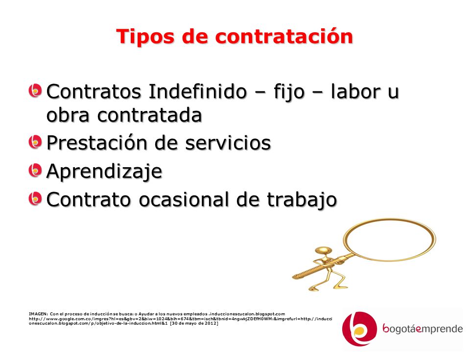 Contratos Indefinido – fijo – labor u obra contratada
