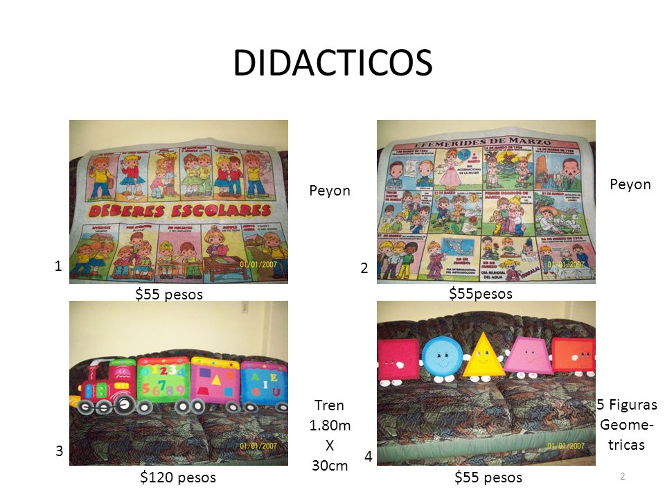 DIDACTICOS Peyon Peyon 1 2 $55 pesos $55pesos Tren 1.80m X 30cm