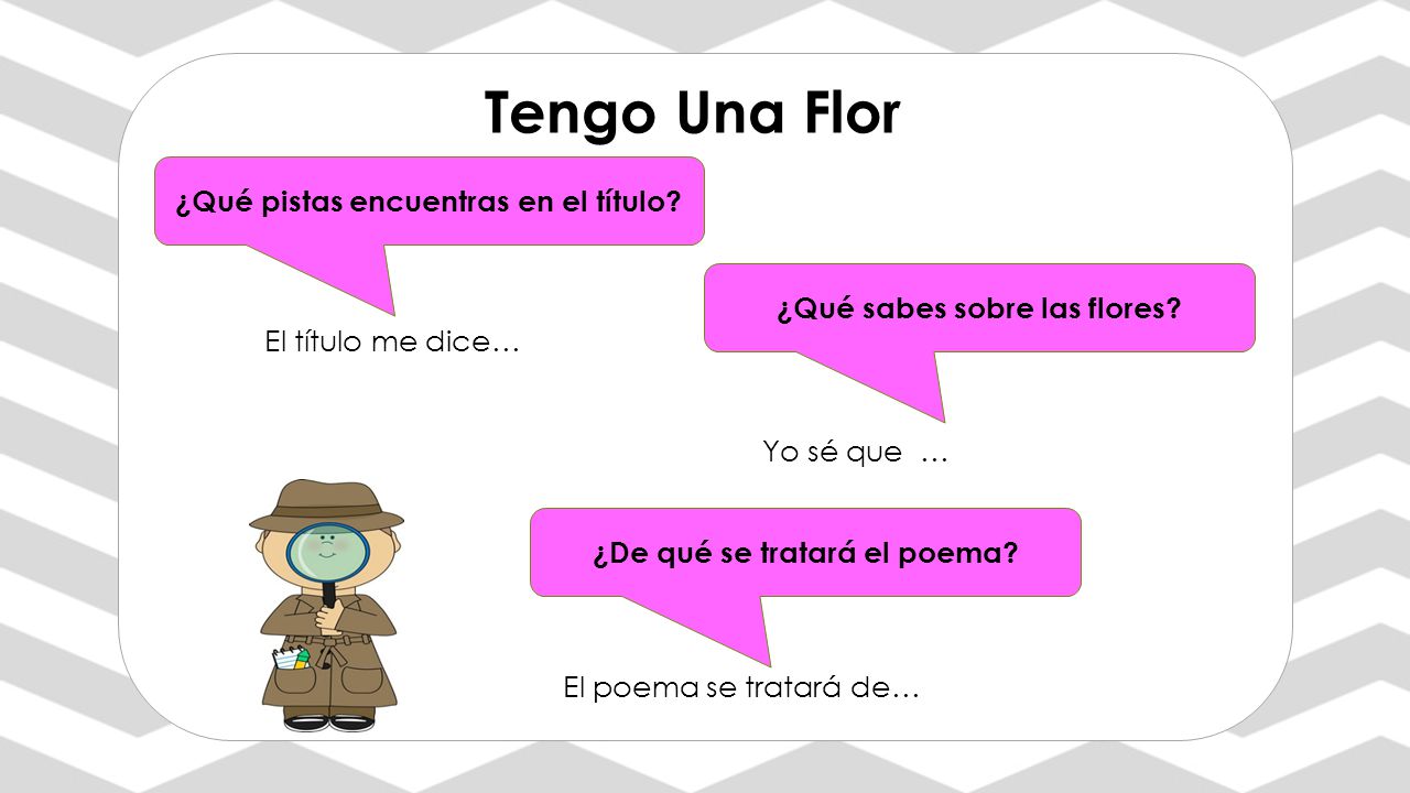 Tengo Una Flor ¿Qué pistas encuentras en el título