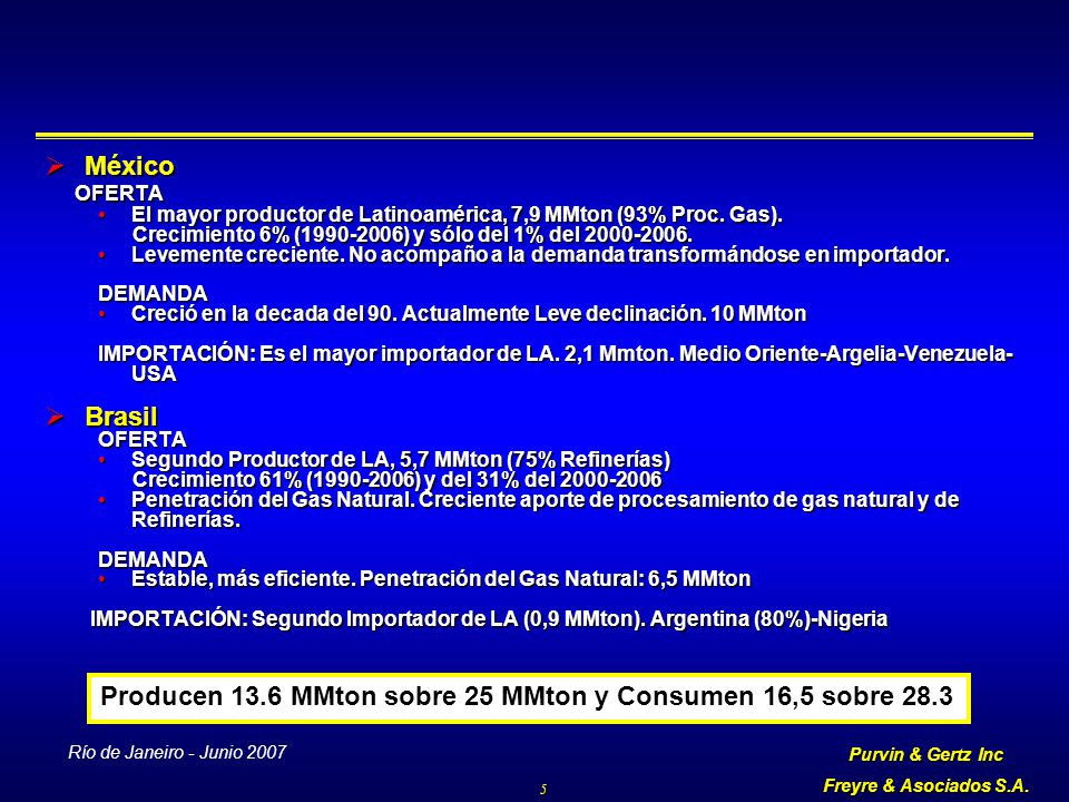 Producen 13.6 MMton sobre 25 MMton y Consumen 16,5 sobre 28.3