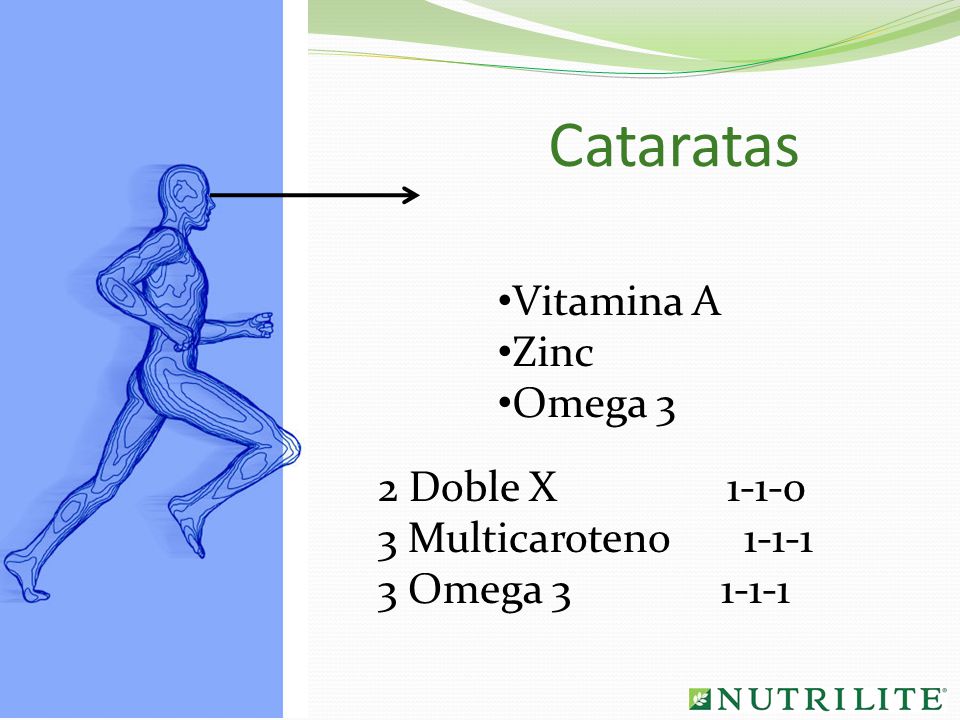 Cataratas Vitamina A Zinc Omega 3 2 Doble X 1-1-0