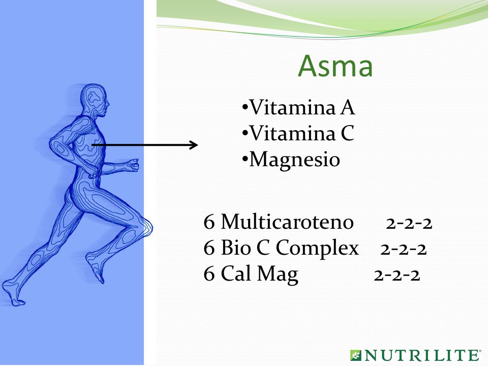 Asma Vitamina A Vitamina C Magnesio 6 Multicaroteno 2-2-2