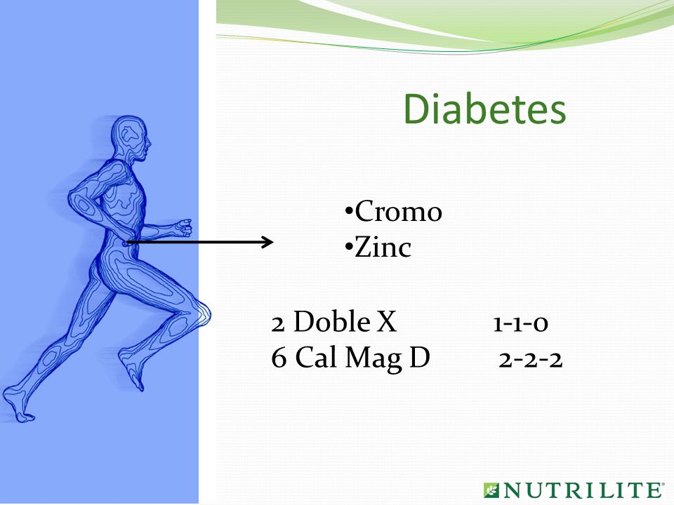 Diabetes Cromo Zinc 2 Doble X Cal Mag D 2-2-2
