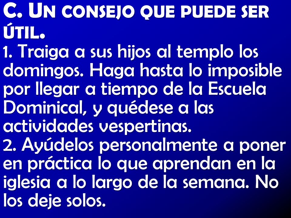 C. Un consejo que puede ser útil.