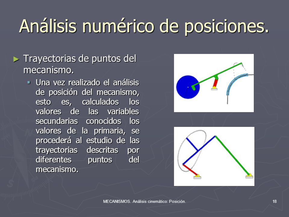 Análisis numérico de posiciones.