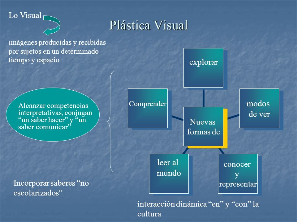 Plástica Visual Lo Visual Incorporar saberes no escolarizados