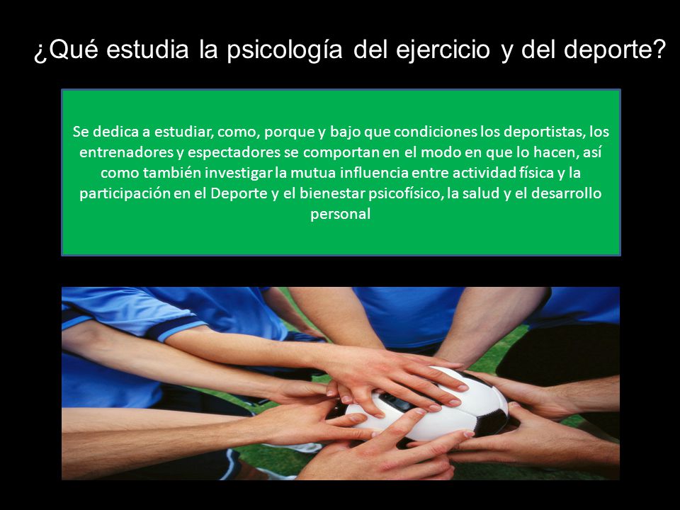 ¿Qué estudia la psicología del ejercicio y del deporte