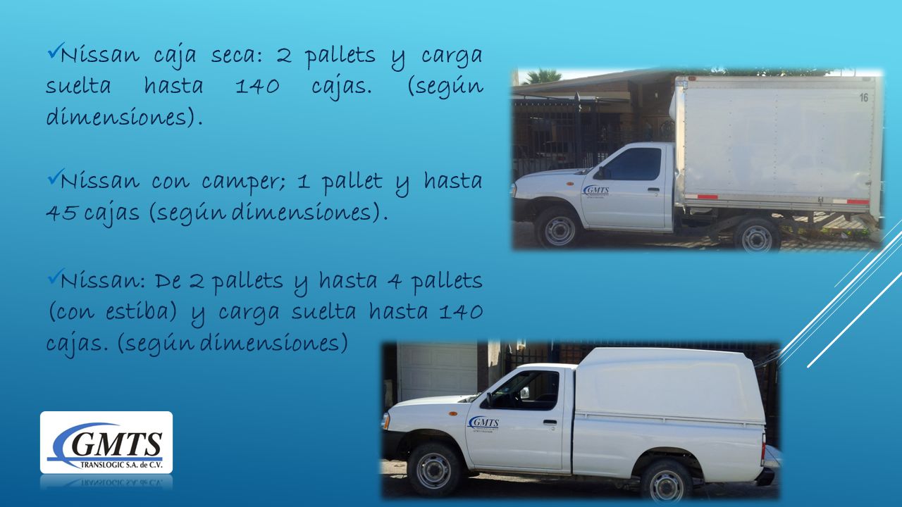 Nissan caja seca: 2 pallets y carga suelta hasta 140 cajas