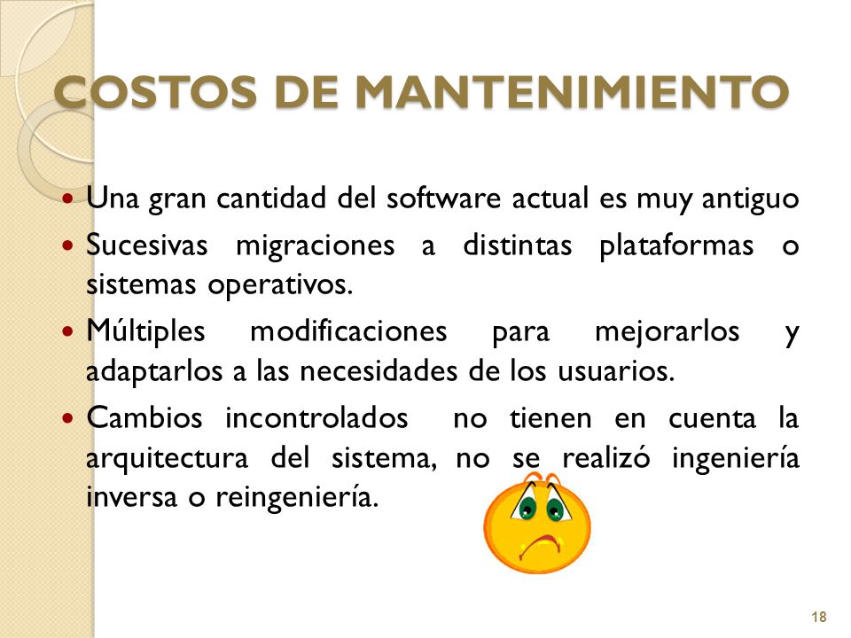 COSTOS DE MANTENIMIENTO