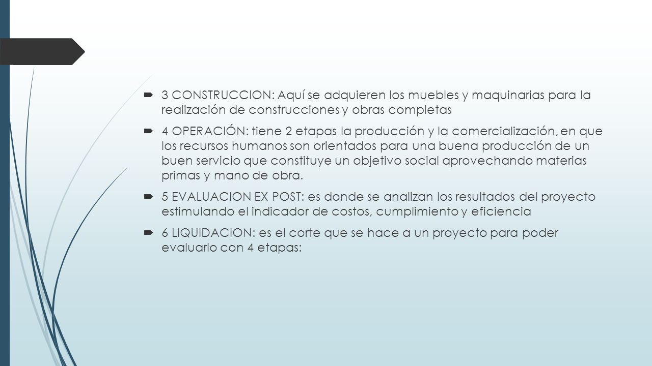 3 CONSTRUCCION: Aquí se adquieren los muebles y maquinarias para la realización de construcciones y obras completas