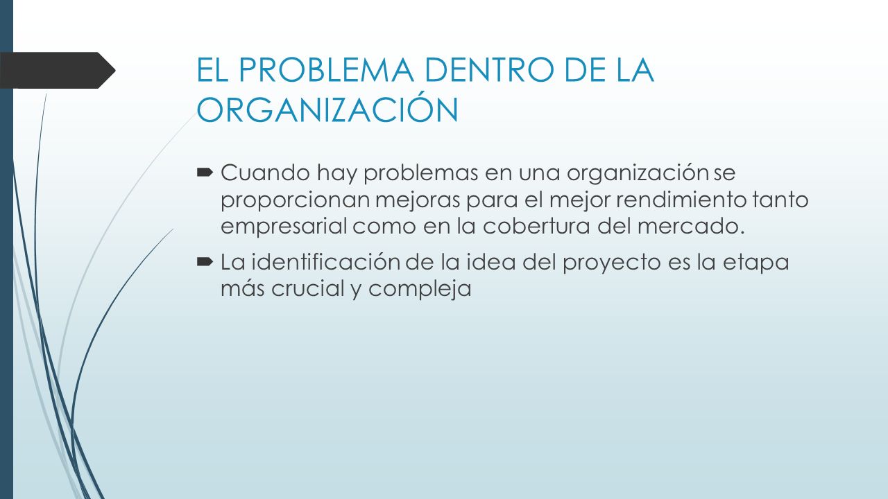 EL PROBLEMA DENTRO DE LA ORGANIZACIÓN