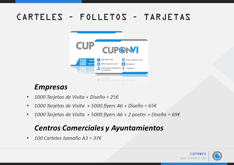 CARTELES – FOLLETOS – TARJETAS