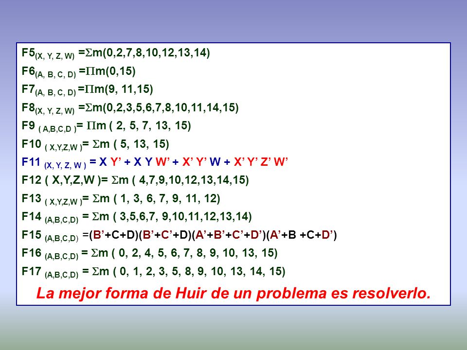 La mejor forma de Huir de un problema es resolverlo.