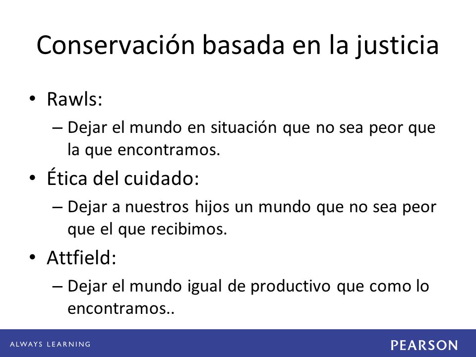 Conservación basada en la justicia
