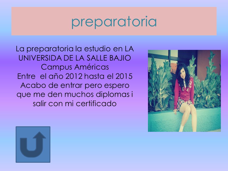 La preparatoria la estudio en LA UNIVERSIDA DE LA SALLE BAJIO