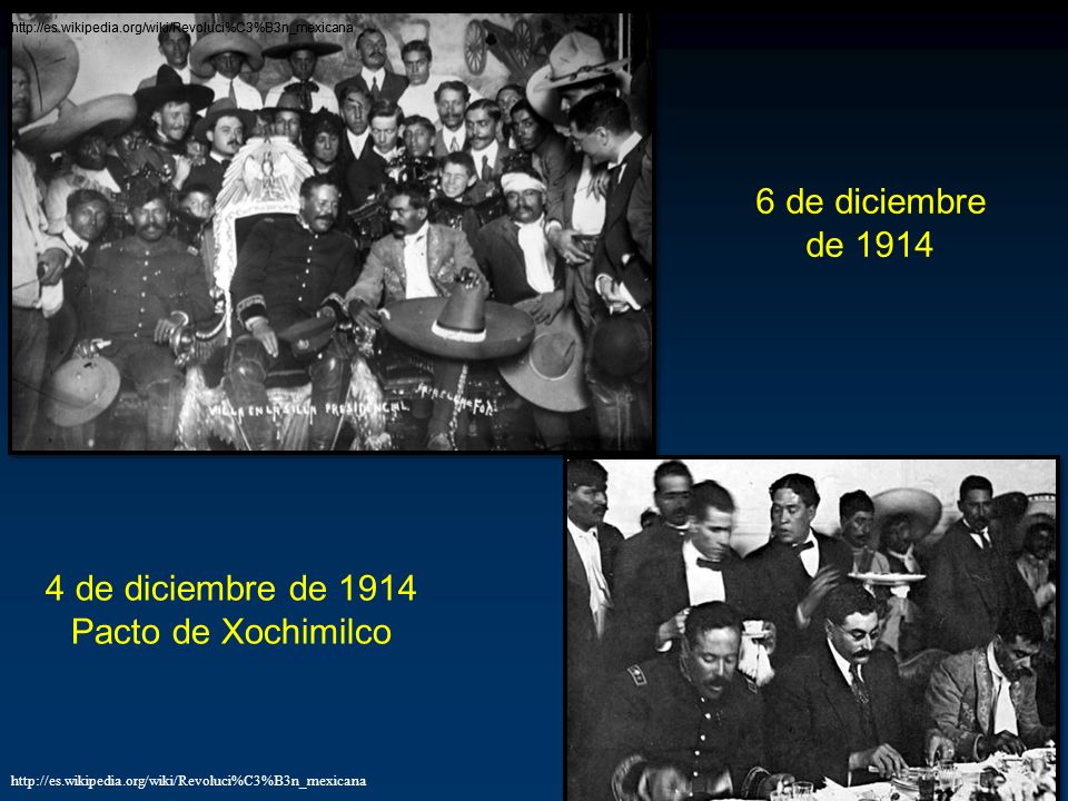 6 de diciembre de de diciembre de 1914 Pacto de Xochimilco