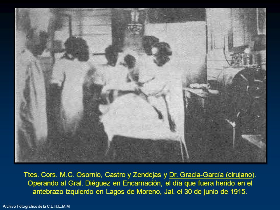 Ttes. Cors. M. C. Osornio, Castro y Zendejas y Dr