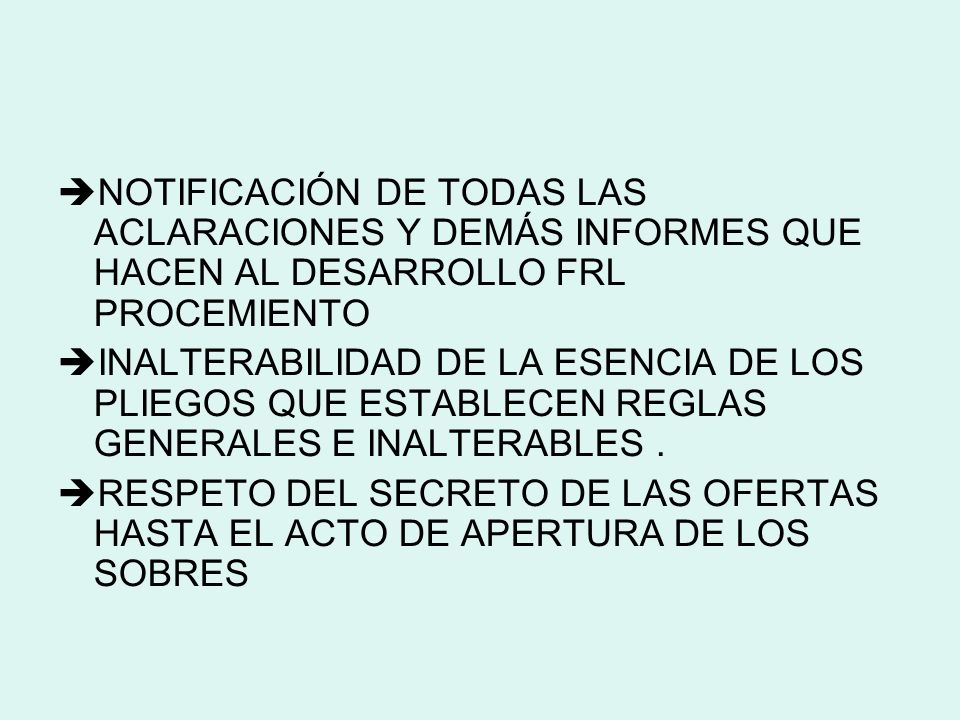 NOTIFICACIÓN DE TODAS LAS ACLARACIONES Y DEMÁS INFORMES QUE HACEN AL DESARROLLO FRL PROCEMIENTO