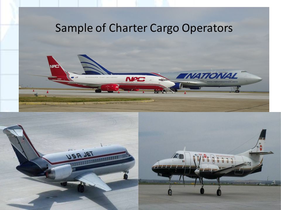 Sample of Charter Cargo Operators