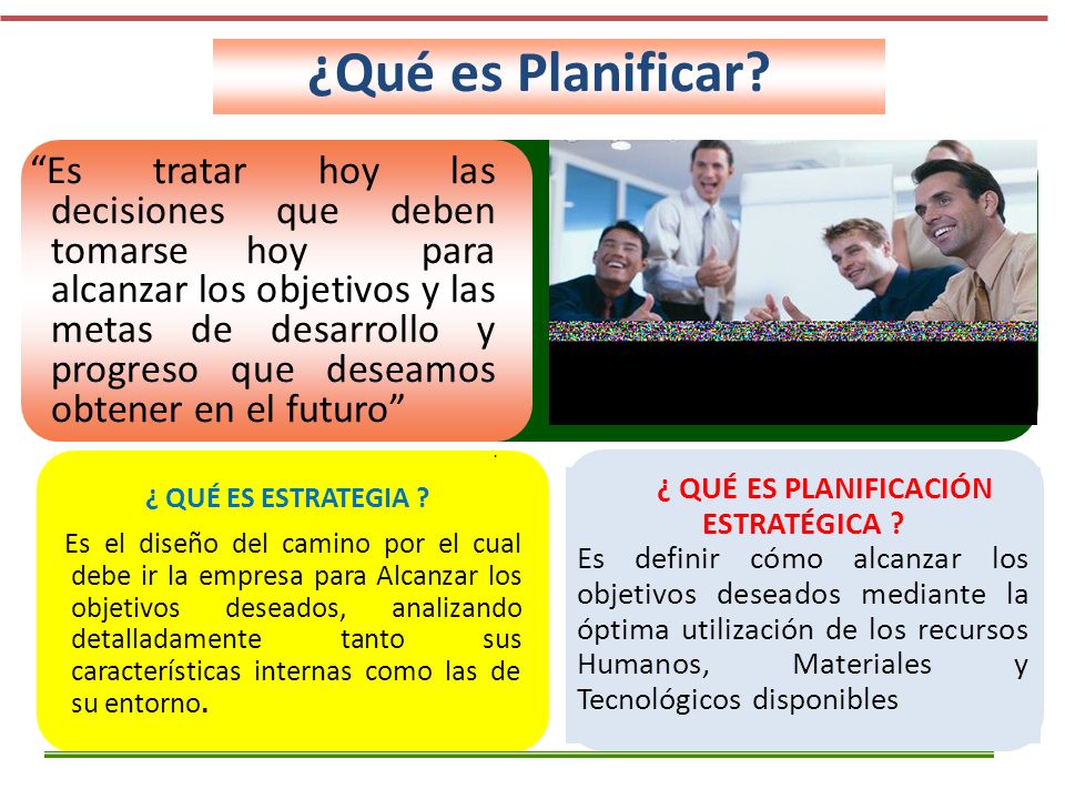 ¿Qué es Planificar ¿ QUÉ ES ESTRATEGIA ¿ QUÉ ES PLANIFICACIÓN