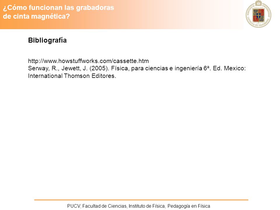 PUCV, Facultad de Ciencias, Instituto de Física, Pedagogía en Física