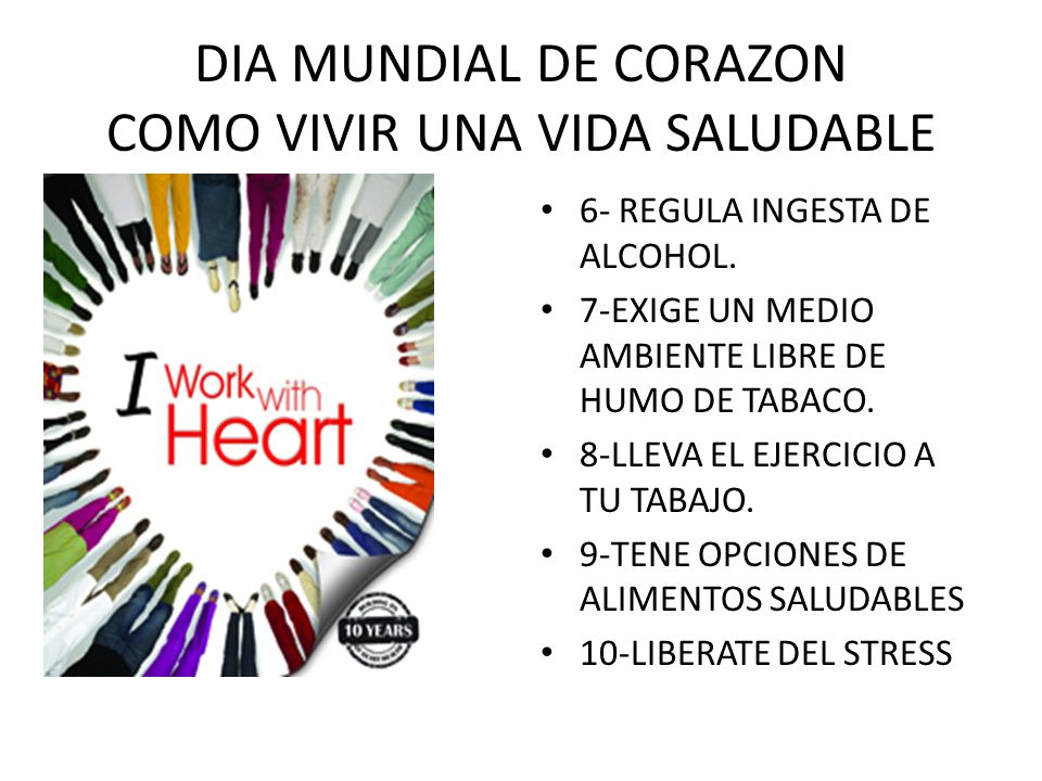 DIA MUNDIAL DE CORAZON COMO VIVIR UNA VIDA SALUDABLE