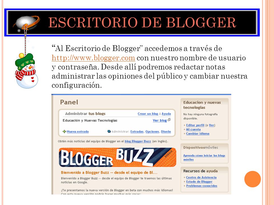 ESCRITORIO DE BLOGGER