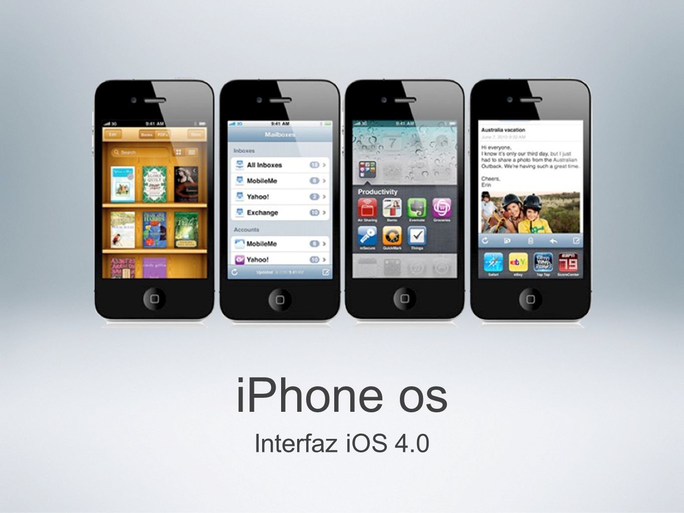iPhone os Interfaz iOS 4.0
