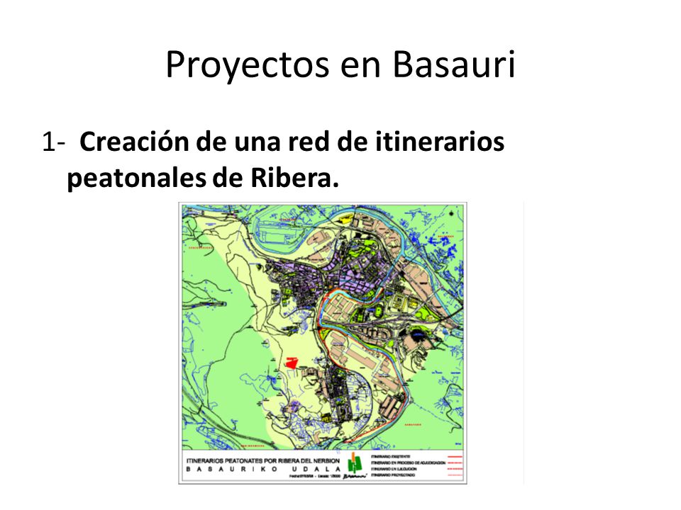 Proyectos en Basauri 1- Creación de una red de itinerarios peatonales de Ribera.