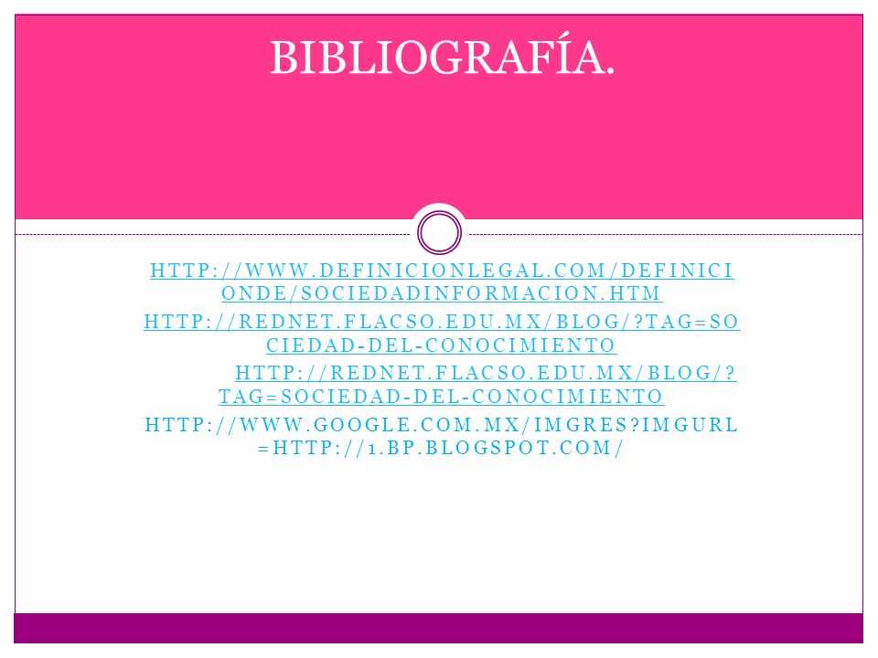BIBLIOGRAFÍA.     tag=sociedad-del-conocimiento.