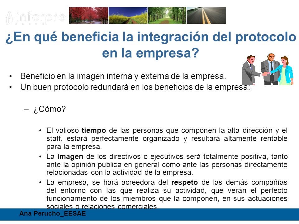 ¿En qué beneficia la integración del protocolo en la empresa
