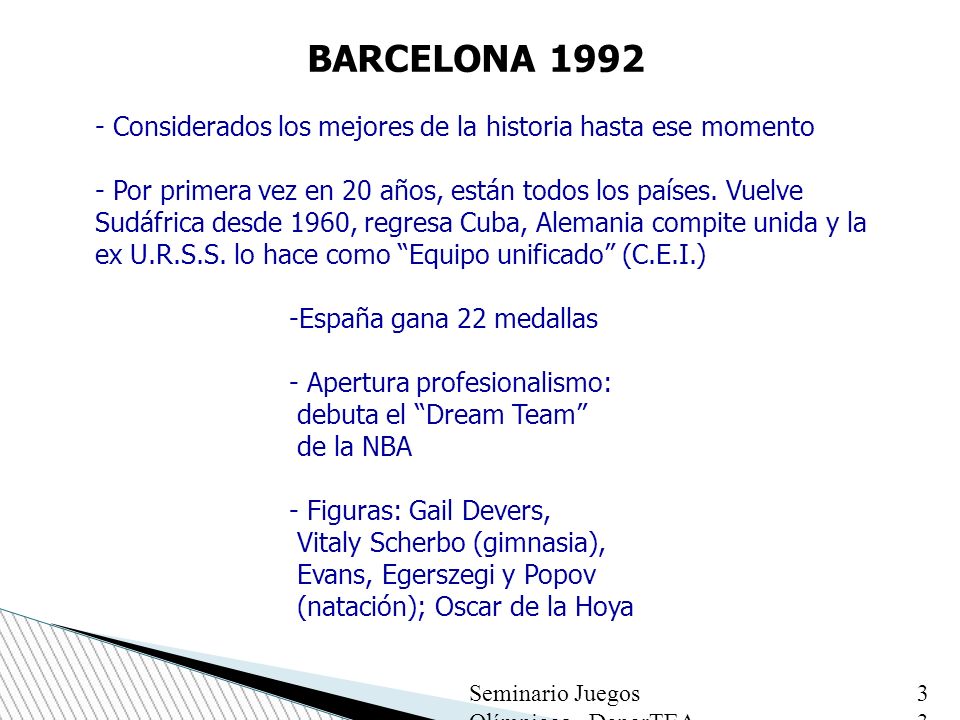 BARCELONA Considerados los mejores de la historia hasta ese momento.