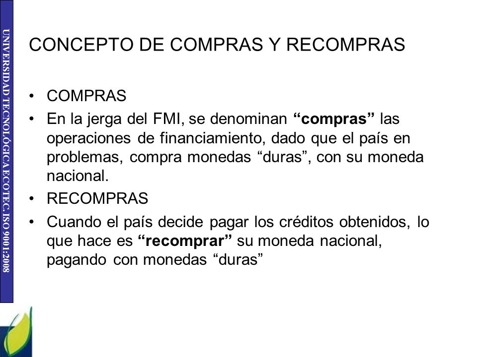CONCEPTO DE COMPRAS Y RECOMPRAS