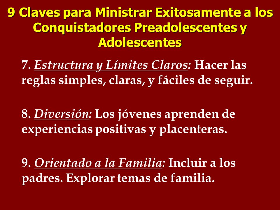 9 Claves para Ministrar Exitosamente a los Conquistadores Preadolescentes y Adolescentes