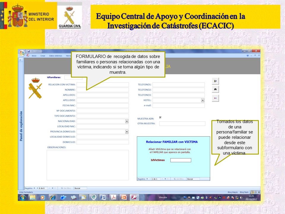 Equipo Central de Apoyo y Coordinación en la Investigación de Catástrofes (ECACIC)