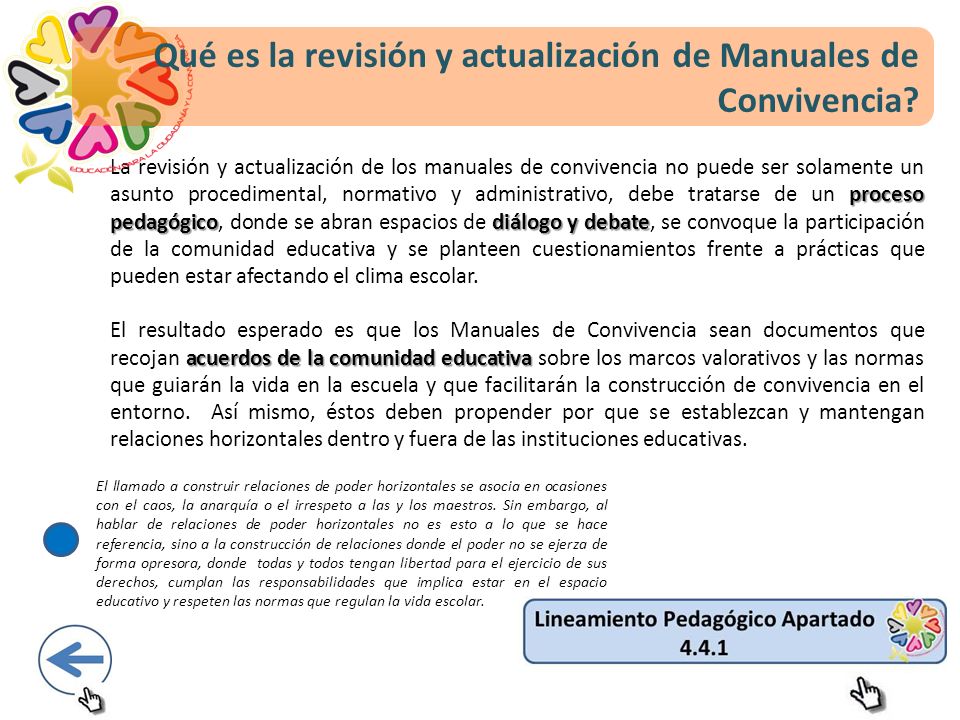 Qué es la revisión y actualización de Manuales de Convivencia