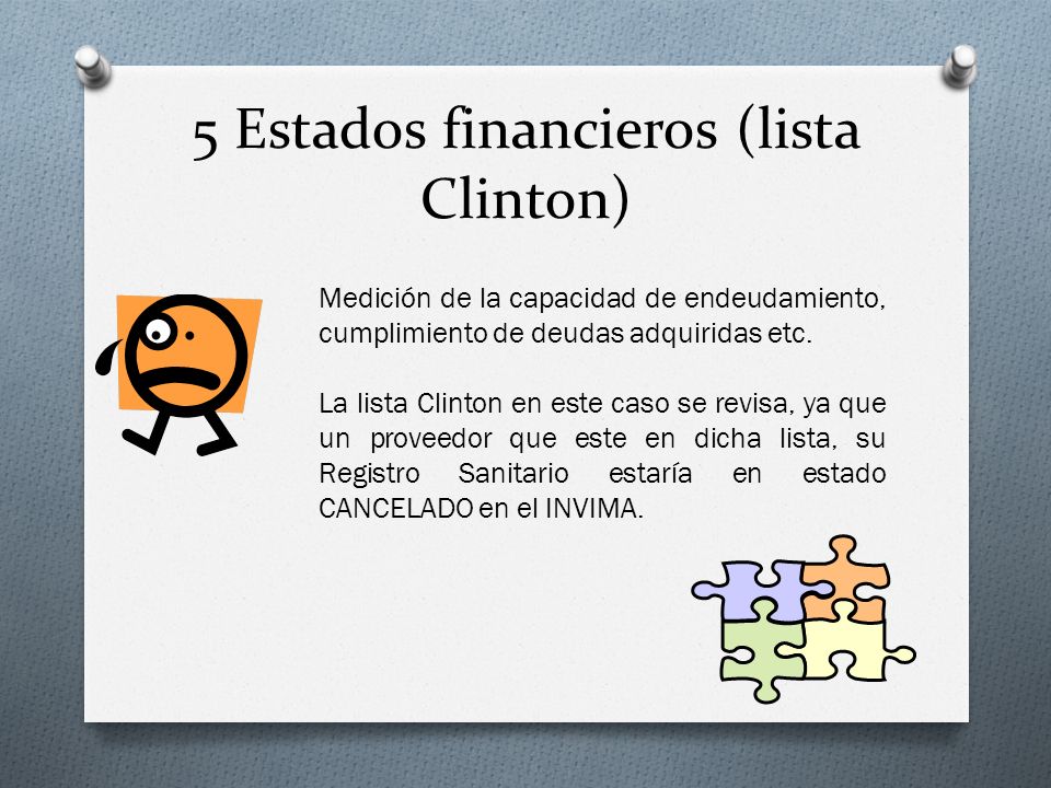 5 Estados financieros (lista Clinton)