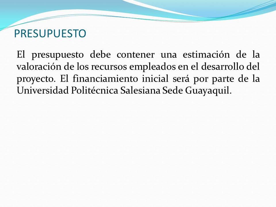 PRESUPUESTO