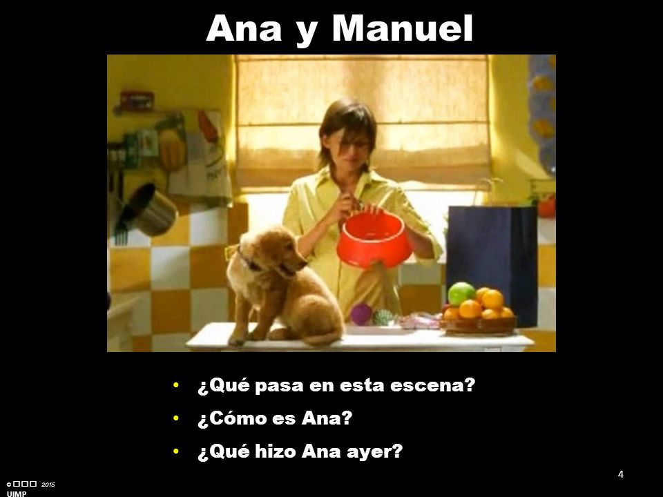 Ana y Manuel ¿Qué pasa en esta escena ¿Cómo es Ana
