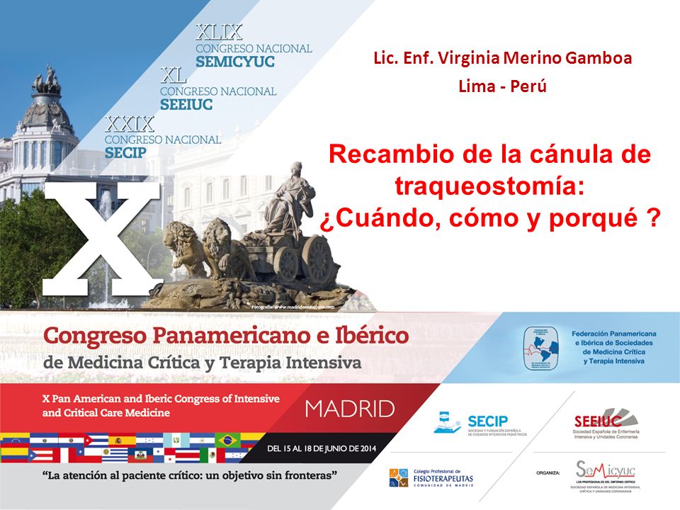 Recambio de la cánula de traqueostomía: ¿Cuándo, cómo y porqué
