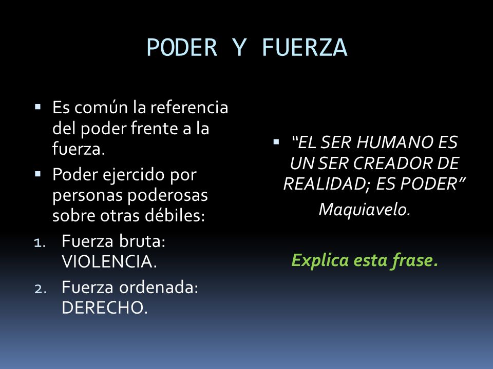 EL SER HUMANO ES UN SER CREADOR DE REALIDAD; ES PODER